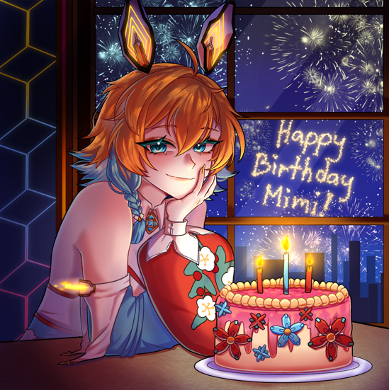 Mimyoi Birthday Post Card